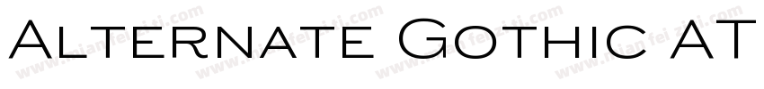 Alternate Gothic ATF字体转换